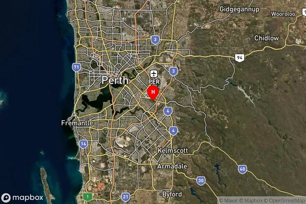 East Cannington,Western Australia Satellite Map