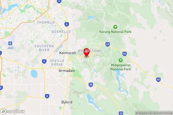 Roleystone,Western Australia Area Map