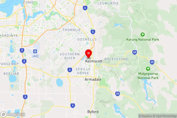 Westfield,Western Australia Area Map