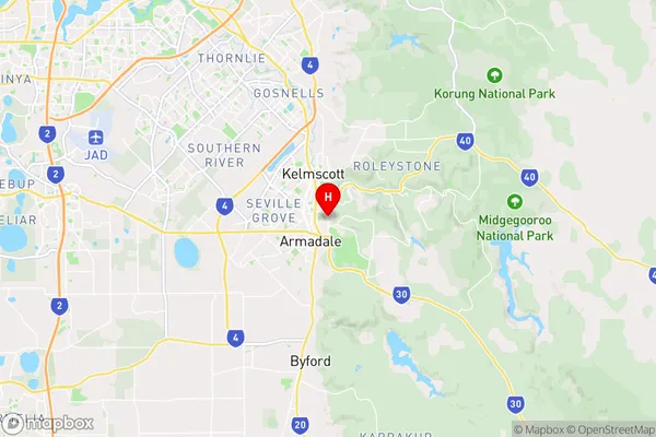 Mount Nasura,Western Australia Area Map