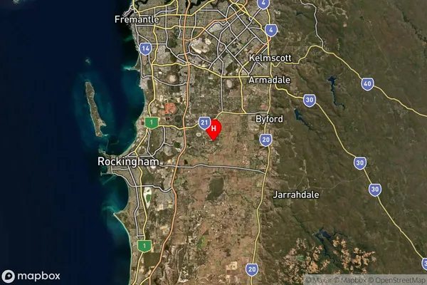 Oldbury,Western Australia Satellite Map