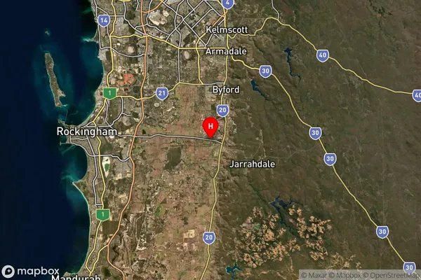 Mundijong,Western Australia Satellite Map