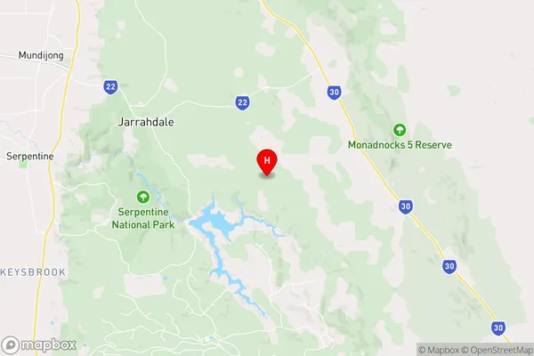 Jarrahdale,Western Australia Area Map