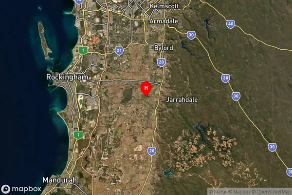 Mardella,Western Australia Satellite Map