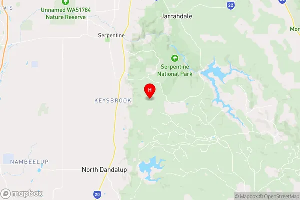 Keysbrook,Western Australia Area Map