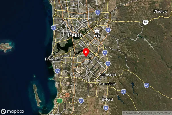 Parkwood,Western Australia Satellite Map