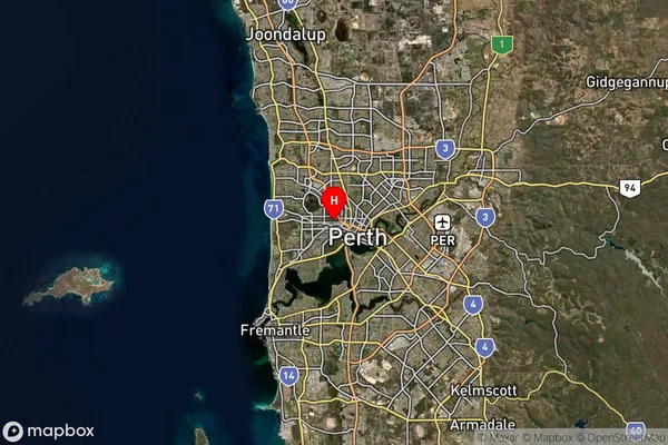 West Leederville,Western Australia Satellite Map