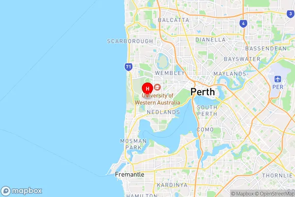 Mount Claremont,Western Australia Area Map