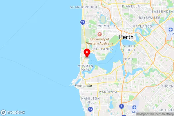 Peppermint Grove,Western Australia Area Map