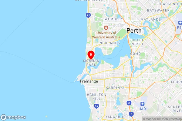 Mosman Park,Western Australia Area Map