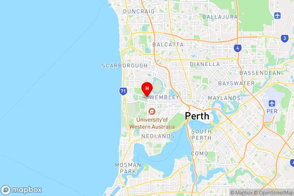 Floreat,Western Australia Area Map