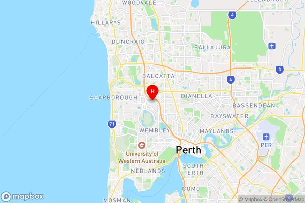 Osborne Park Dc,Western Australia Area Map