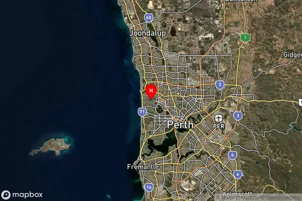 Doubleview,Western Australia Satellite Map