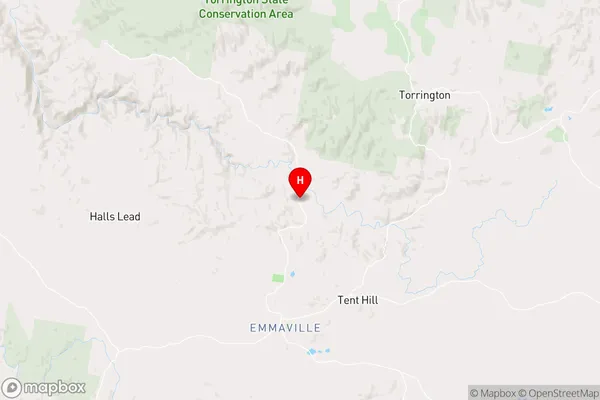 Emmaville,New South Wales Area Map