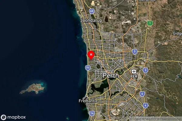 Scarborough,Western Australia Satellite Map