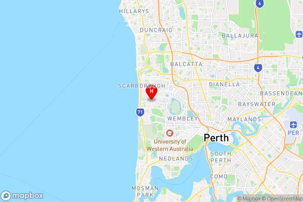 Wembley Downs,Western Australia Area Map