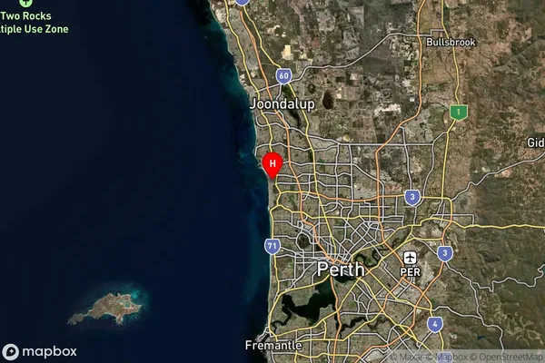 Marmion,Western Australia Satellite Map