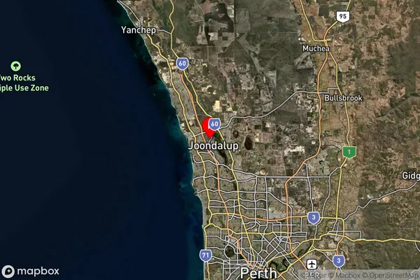 Joondalup,Western Australia Satellite Map