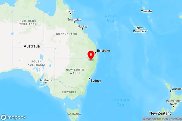 Tent Hill,New South Wales Region Map