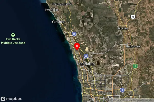 Clarkson,Western Australia Satellite Map