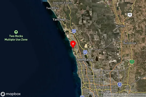 Mindarie,Western Australia Satellite Map