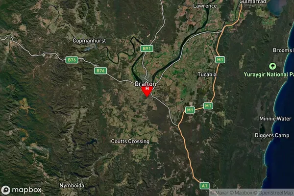 South Grafton,New South Wales Satellite Map