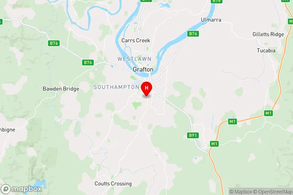 South Grafton,New South Wales Area Map