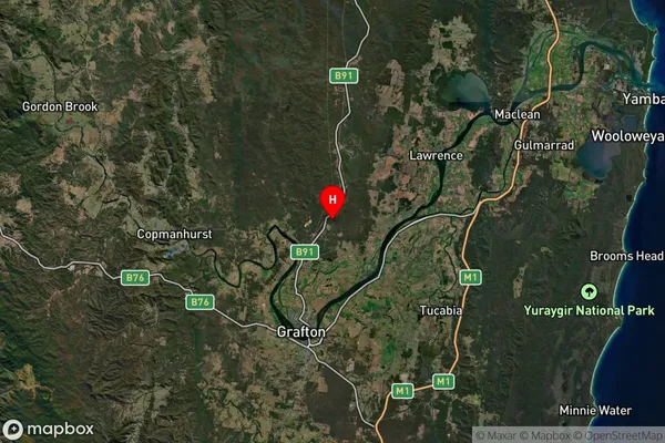 Warragai Creek,New South Wales Satellite Map