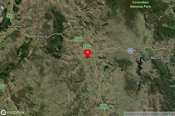 Harlin,Queensland Satellite Map