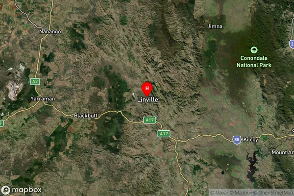 Linville,Queensland Satellite Map