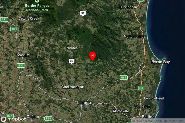 Whian Whian,New South Wales Satellite Map