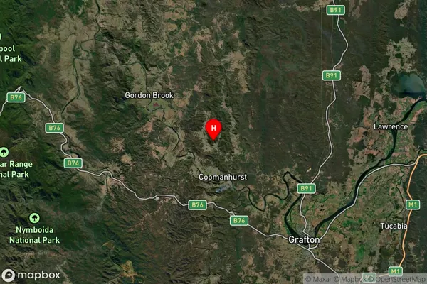 Wombat Creek,New South Wales Satellite Map