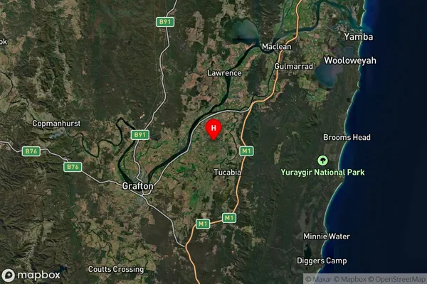 Calliope,New South Wales Satellite Map