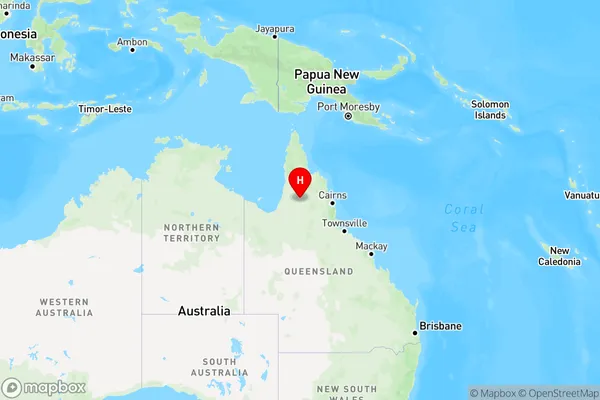 Staaten,Queensland Region Map