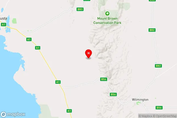 Woolundunga,South Australia Area Map