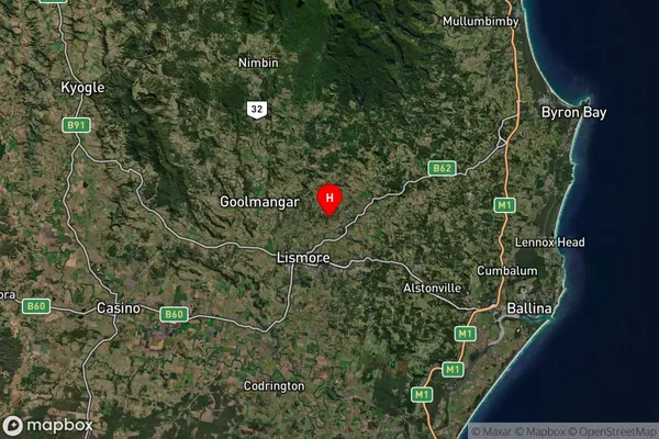 Woodlawn,New South Wales Satellite Map