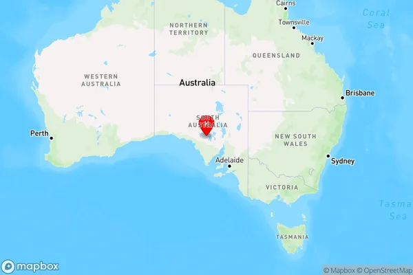 Moonaree,South Australia Region Map