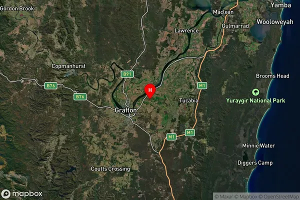 Swan Creek,New South Wales Satellite Map