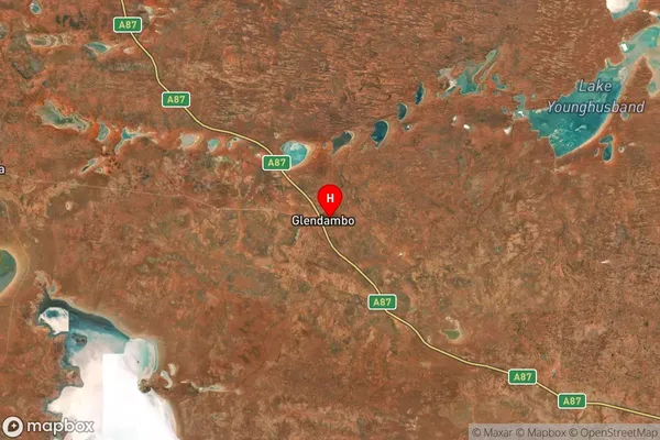 Glendambo,South Australia Satellite Map