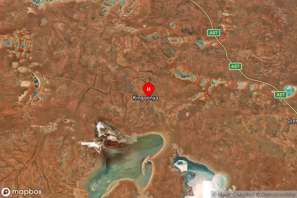 Kingoonya,South Australia Satellite Map