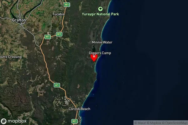 Wooli,New South Wales Satellite Map