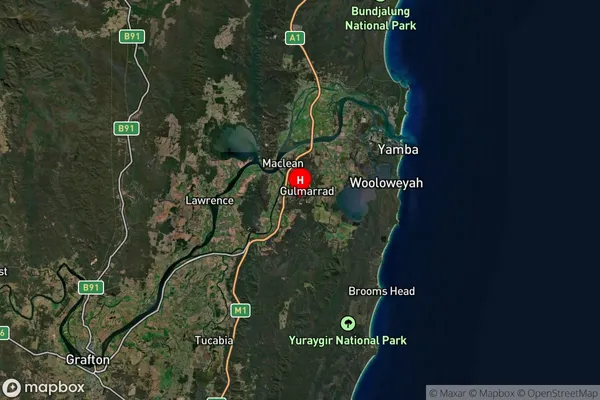 Gulmarrad,New South Wales Satellite Map