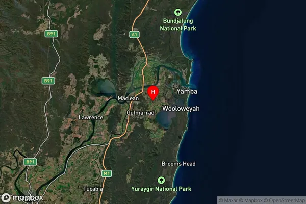 Palmers Channel,New South Wales Satellite Map