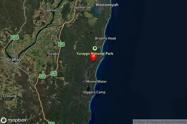 Sandon,New South Wales Satellite Map