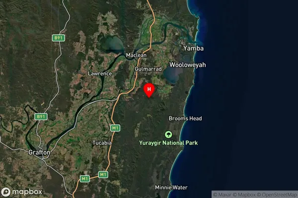 Shark Creek,New South Wales Satellite Map