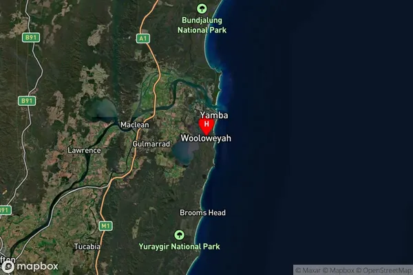 Wooloweyah,New South Wales Satellite Map