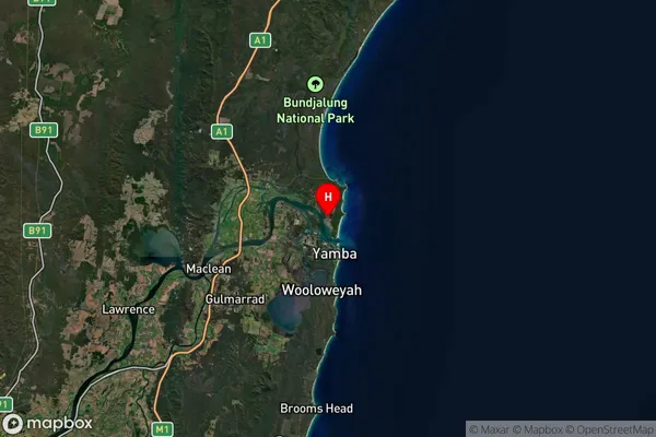 Iluka,New South Wales Satellite Map