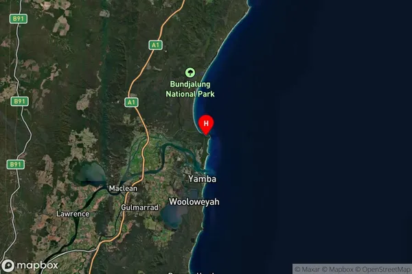 Woody Head,New South Wales Satellite Map