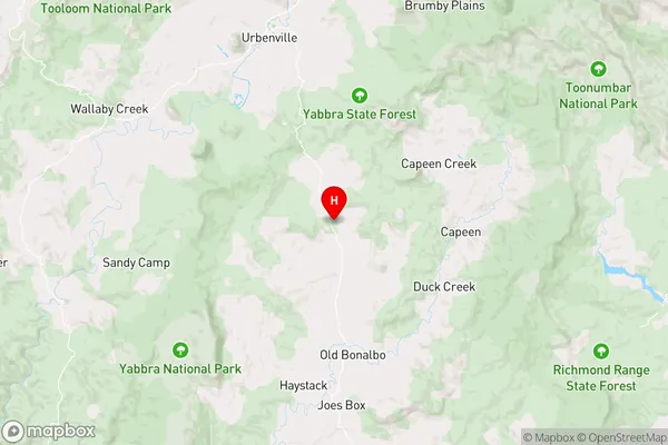 Bean Creek,New South Wales Area Map