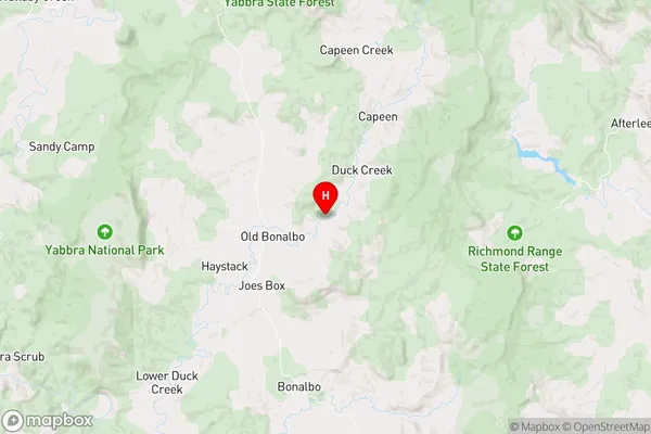 Duck Creek,New South Wales Area Map